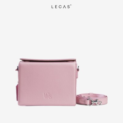 Lach Tach Box Bag (Natural Milled Full-Grain Cow Leather, Magnetic Closure)