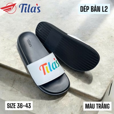 Tila’s White Unisex Slide Sandals (Soft Rubber Sole, Anti-Slip, Water-Resistant, Easy-Clean)