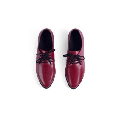 Women’s Oxford-Style Square Heel Pumps (Rubber Upper, PU Midsole/Outsole, Lightweight, Breathable, OEM/Private Label)