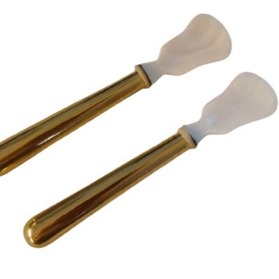 Wholesale White Mother-Of-Pearl Big-Round Caviar Spoon