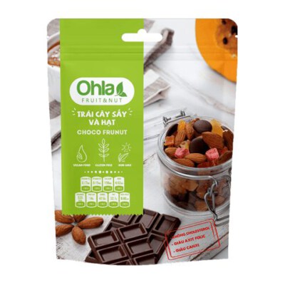 Chocolate-Coated Dried Fruit & Almond Mix (Natural Ingredients, Made In Vietnam)