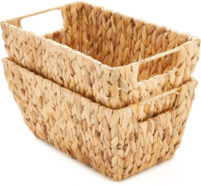 Water Hyacinth Storage Basket (Eco-Friendly, Multifunction, Custom Size, Customized Color)