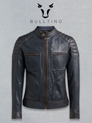 Genuine Leather Jacket DDV02X (100% Goat Leather, YKK Zipper, Silk Lining)