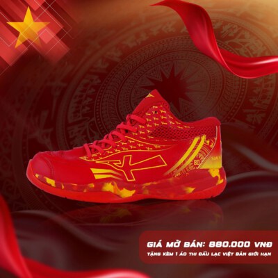 Lac Viet 2025 Limited-Edition Volleyball Shoes (High-Abrasion Rubber Outsole, Phylon Cushioning, TPU Anti-Torsion Support)