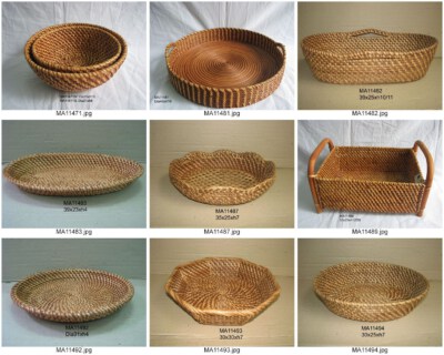 Rattan Basket 30 (Bamboo, Rattan, Seagrass & Water Hyacinth, Custom Size/Color)