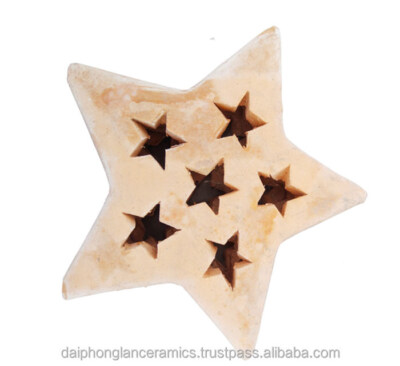 Star-Shaped Terracotta Decorative Planter