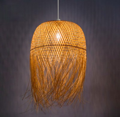 Bamboo Lamp Shade Ceiling Chandelier Pendant