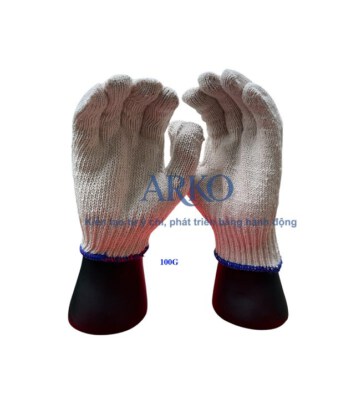 100g Knitted Work Gloves (Size 7, Freesize, Heavyweight)