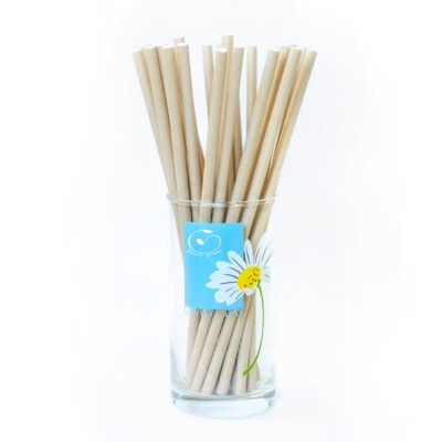 Paper Straw Box Set (D6 x 197mm, 25 Pcs)