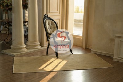 Soft Handwoven Natural Jute Rug (Eco-Friendly, Minimal Design, Multiple Sizes)