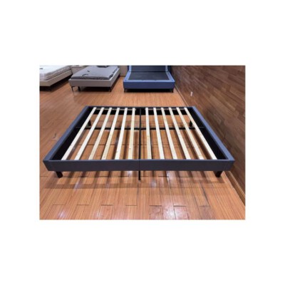 Modern Metal Platform Bed Frame With Wood Slats (Foldable Design, KD Easy Assembling)