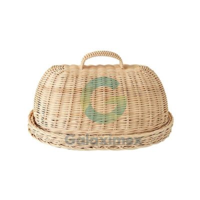 Wicker Food Cover (Handwoven, Custom Size/Color, Natural Materials)