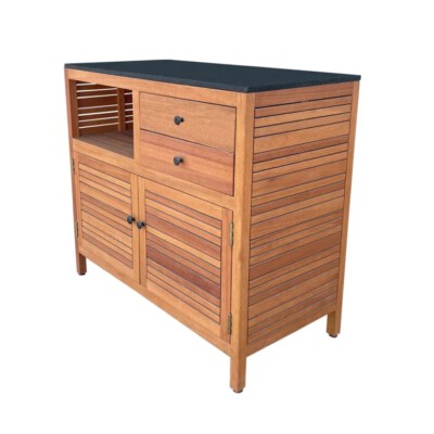 Keerra Cabinet (Mid-Century Style, 100% FSC Eucalyptus Wood)