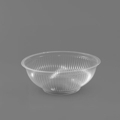 Squash-Shaped PP Plastic Bowl (1000ml, Food-Grade, Bulk Packed)