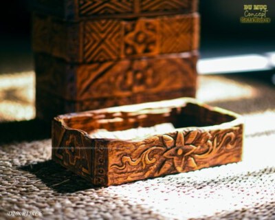 Rustic Carved Driftwood Tray (Handcrafted, Decorative Serving & Display)