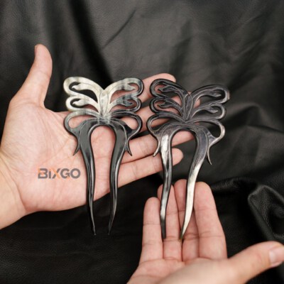 Handcrafted Butterfly Buffalo Horn Hair Clip