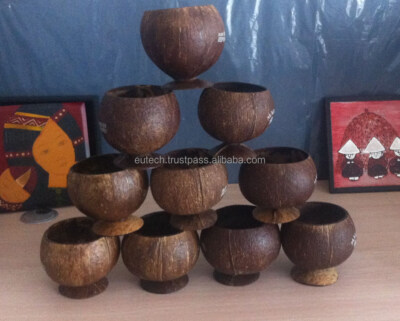 Eco-friendly Vietnam Handmade Coconut Shell Cup for Cream