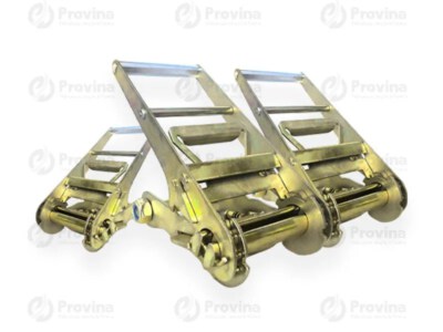 100mm Ratchet Buckle (10T Load, RB10010T, Zinc-Plated Steel / Stainless Steel)