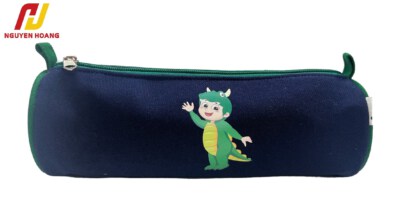 Single Pencil Case (Customizable, Suede-Like/Khaki/Canvas, Optional Size)