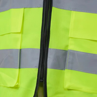 High-Visibility Reflective Safety Vest (ANSI Class 2, Lightweight, Breathable)