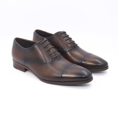 Fashion Lace-Up Leather Shoes For Men (100% Genuine Cow Leather, Model GI3DEAU027)