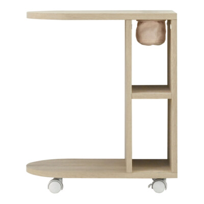 U-Shape Rolling Sofa Side Table