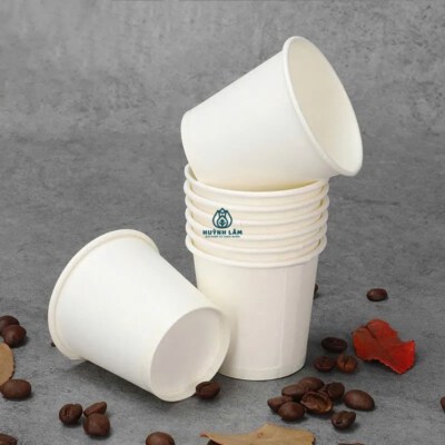 White Paper Cups (Plain, Hot & Cold, Lid Compatible)