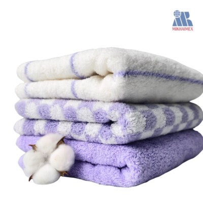 Meditor Pink-Purple Cotton Towel Set