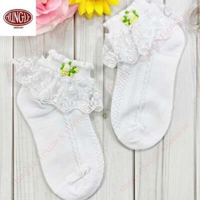 Hand-Embroidered Baby Socks (100% Cotton, Breathable, Quick Dry, Needle Detection, OEM/ODM)