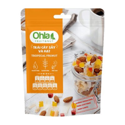 Tropical Dried Fruit & Nut Mix (Natural Ingredients, Made In Vietnam)
