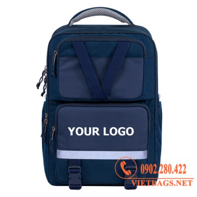 Promotional Student Backpack (Custom Logo Printing, Durable Fabric, 280×380×120mm)