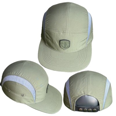 Unisex Waterproof Polyester Multi-Panel Cap (Flat Peak, Machine Embroidery, 56–58cm)