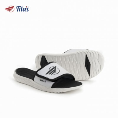 Tilas Fashion White EVA-Phylon Slide Sandals (Lightweight, Quick-Dry Mesh Lining, 3cm Sole)