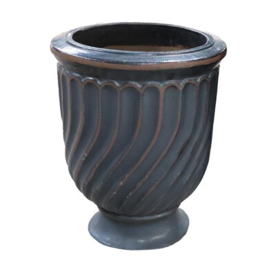 Vintage Glaze Ceramic Planter Set