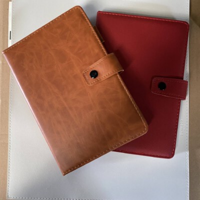 Leather Cover Notebook #2 (14.8×21.0cm, 200 Pages, 80gsm Anti-Glare Paper)