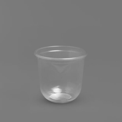 Premium Smooth PP Cup With Rounded Bottom (360/500/700ml, 100% Virgin PP, Clear, Bulk Packed)