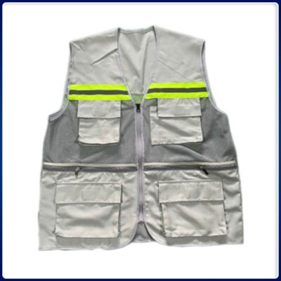 Reflective Safety Work Vest Multi-Pocket
