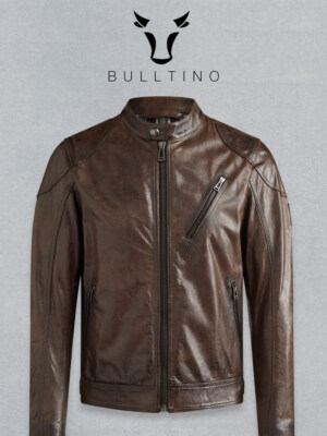 Genuine Leather Jacket DDV06N (100% Goat Leather, YKK Zipper)