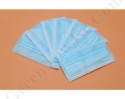 Medical Face Mask (PP Nonwoven, 17.5 x 9.5 cm, Assorted Colors)