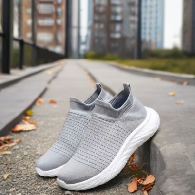 Everyday Performance Comfort Fitness Shoes (Stretch/Woven Upper, Mesh Lining, EVA Cushion Midsole, Anti-Slip Rubber Outsole)