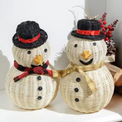 Handwoven Rattan Storage Basket