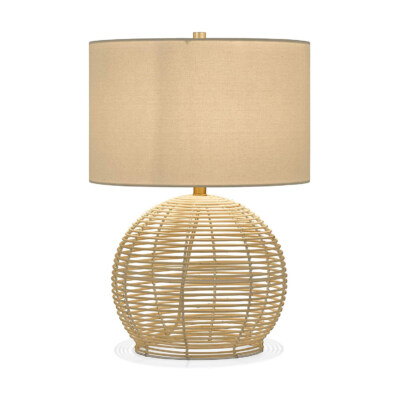 Handwoven Rattan Table Lamp