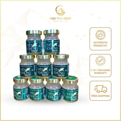 Rock Sugar Bird’s Nest In Jar (50% Pure Bird’s Nest Strands, 70ml Glass Jar, ISO 22000:2018, GMP Compliant)