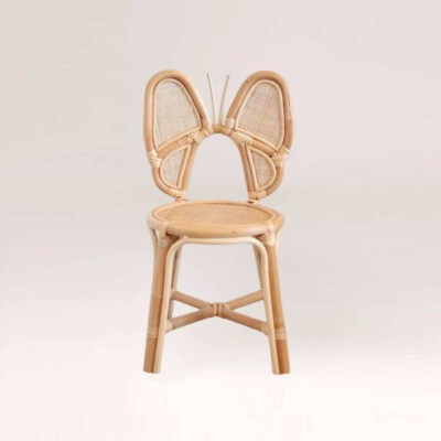 Handwoven Rattan & Bamboo Kids Chair
