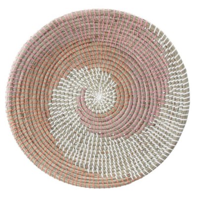 Seagrass Decorative Plate (Custom Color, D45xH9, Handwoven)