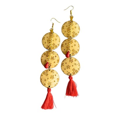 Coconut Earrings (Handmade, Vintage Style, Women’s)