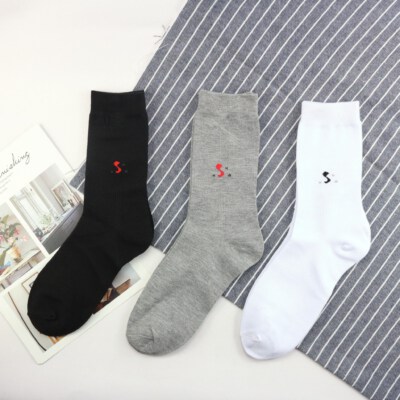 Men’s Long Crew Socks with “S” Letter