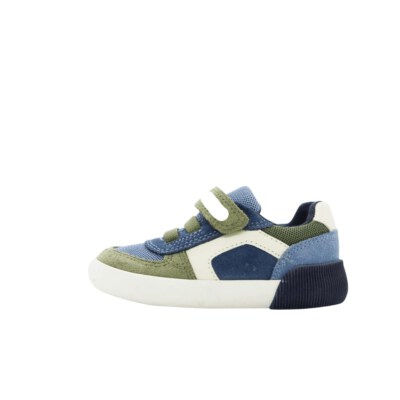 Denim Patchwork Unisex Vulcanized Strap Sneakers (PU Upper, PU Outsole, Synthetic Lining, Hook And Loop, Made In Vietnam)