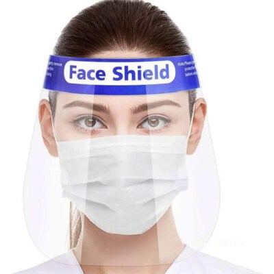 Disposable PET Face Shield (PET Plastic, Foam Headband)
