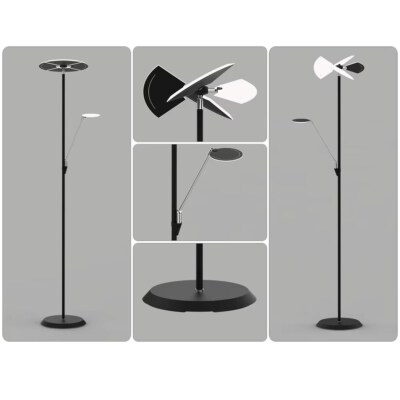 Indoor Mother And Son LED Floor Lamp (3000K Warm White, Push Dimmer, IP20)